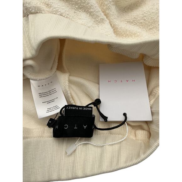 Hatch 'The Dina' Beige Polyester Boucle Lounge Pant Size 2 - Picture 4 of 4